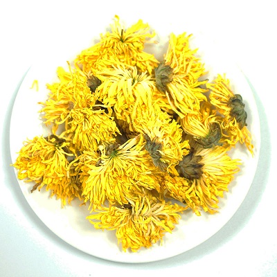 Golden chrysanthemum flower from huangshan